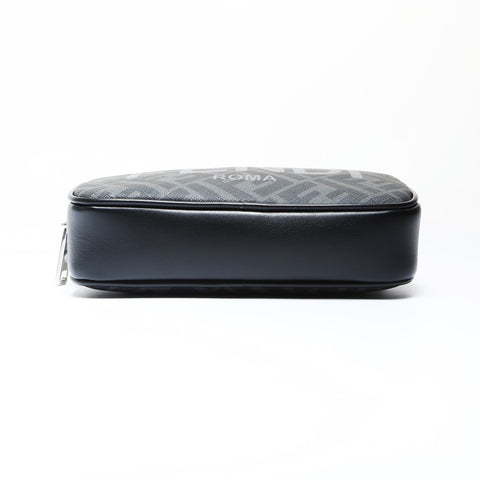 FENDI Zucca Pattern Logo Camera Bag Shoulder Bag black WS26654