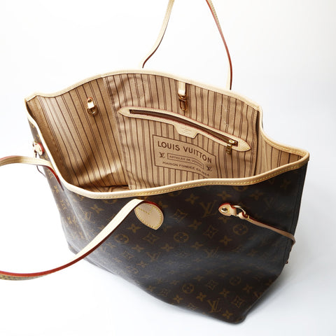 LOUIS VUITTON 2017 Neverfull GM Monogram Tote Bag Brown WS26659