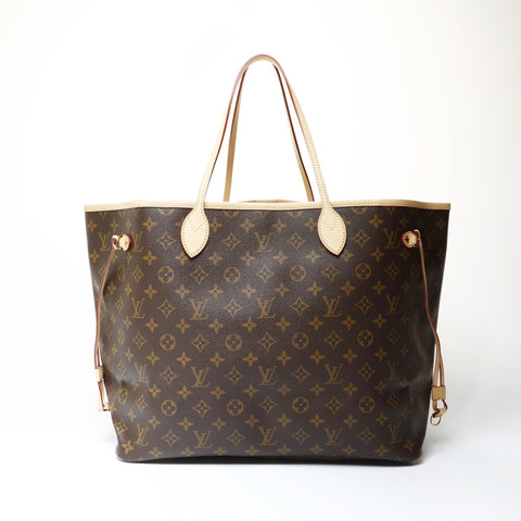 LOUIS VUITTON 2017 Neverfull GM Monogram Tote Bag Brown WS26659