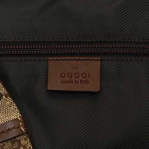 GUCCI GG Canvas Large Tote Shoulder Bag Brown WS26664