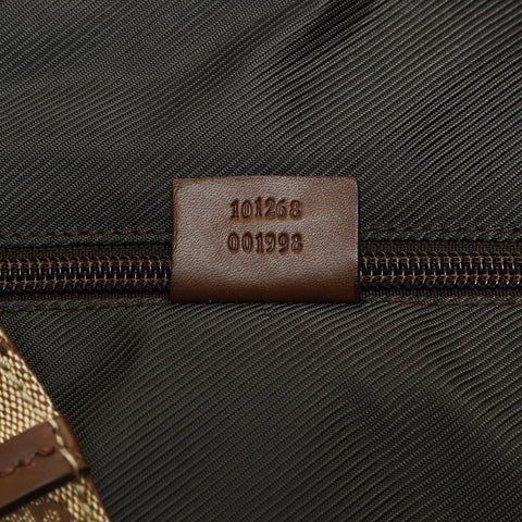 GUCCI GG Canvas Large Tote Shoulder Bag Brown WS26664