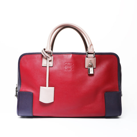 LOEWE Amazona 36 Anagram Handbag Red WS26665
