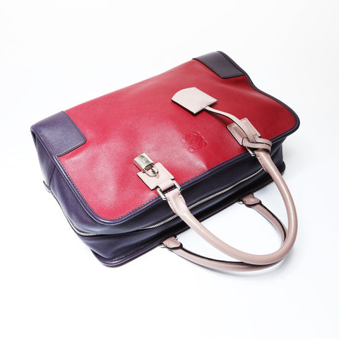 LOEWE Amazona 36 Anagram Handbag Red WS26665