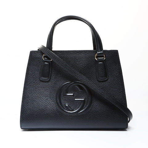 GUCCI Soho 2WAY Handbag black WS26666