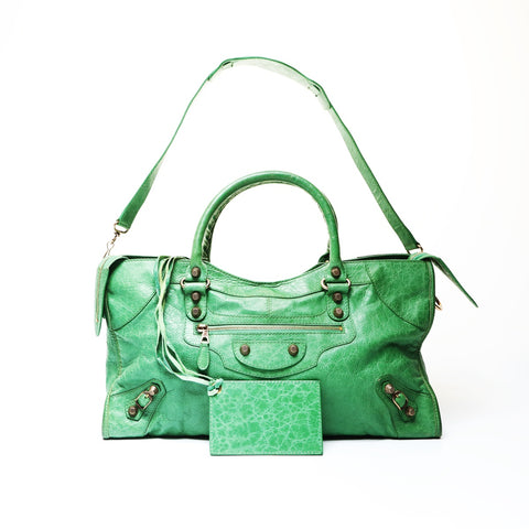 BALENCIAGA Giant Part Time Balenciaga Handbag green WS26670