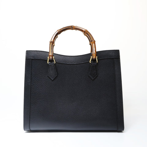 GUCCI Bamboo Diana Medium Leather 2-way Bag 678842 Tote Bag black WS26671