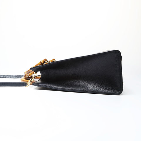 GUCCI Bamboo Diana Medium Leather 2-way Bag 678842 Tote Bag black WS26671