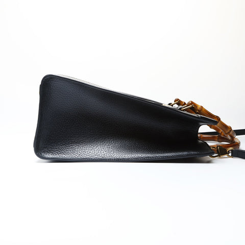 GUCCI Bamboo Diana Medium Leather 2-way Bag 678842 Tote Bag black WS26671