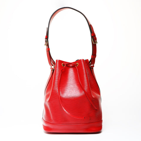 LOUIS VUITTON 1993 Epi Noe Shoulder Shoulder Bag Red WS26672