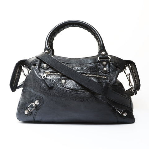 BALENCIAGA The Town 2WAY Handbag black WS26674