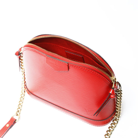 LOUIS VUITTON 2018 Epi Aluma Mini Shoulder Bag Red WS26675