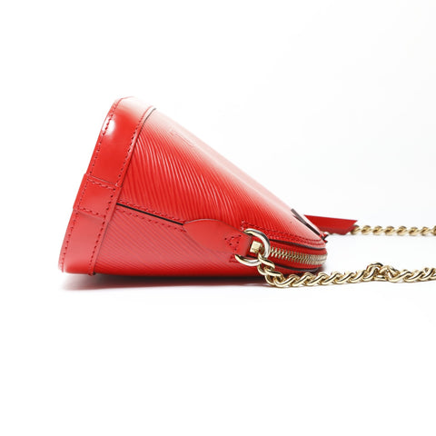 LOUIS VUITTON 2018 Epi Aluma Mini Shoulder Bag Red WS26675