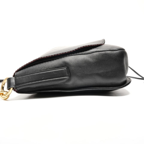 LOEWE Nappa Leather Anagram Shoulder Bag black WS26676