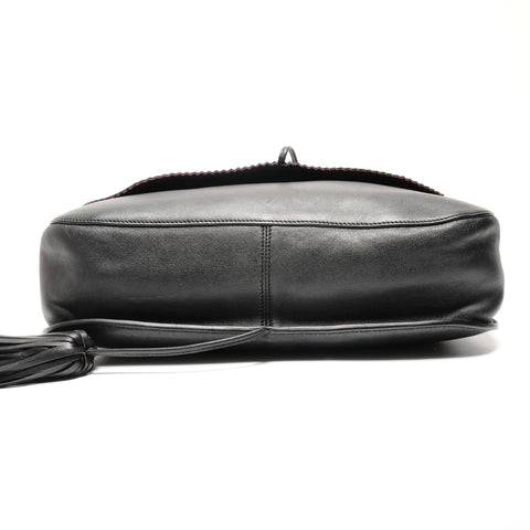 LOEWE Nappa Leather Anagram Shoulder Bag black WS26676