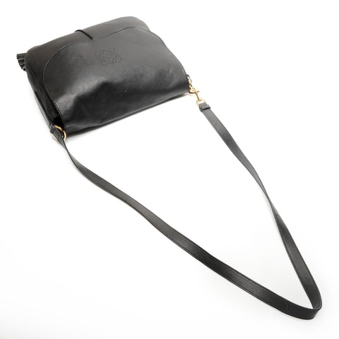 LOEWE Nappa Leather Anagram Shoulder Bag black WS26676