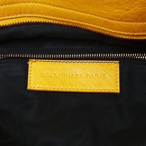 BALENCIAGA Vero Shoulder 2WAY Metal Pink Gold Shoulder Bag yellow WS26678