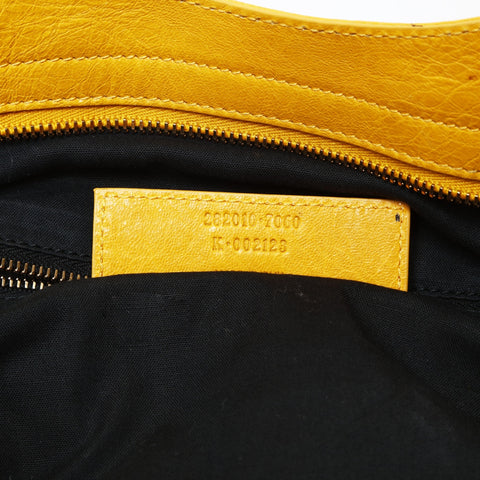 BALENCIAGA Vero Shoulder 2WAY Metal Pink Gold Shoulder Bag yellow WS26678