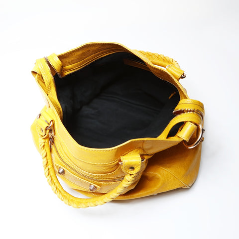 BALENCIAGA Vero Shoulder 2WAY Metal Pink Gold Shoulder Bag yellow WS26678