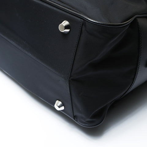 PRADA Tessuto nylon and Saffiano leather business bag with triangle logo Handbag black WS26679