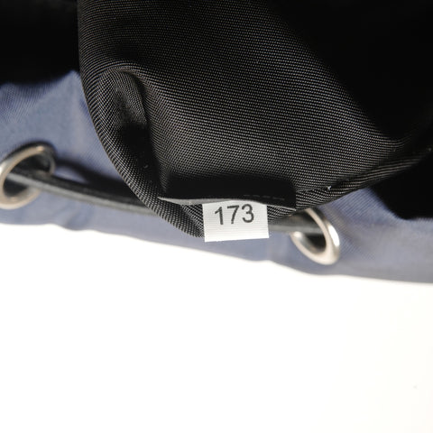 PRADA Nylon triangle logo Backpack  Daypack Navy WS26681