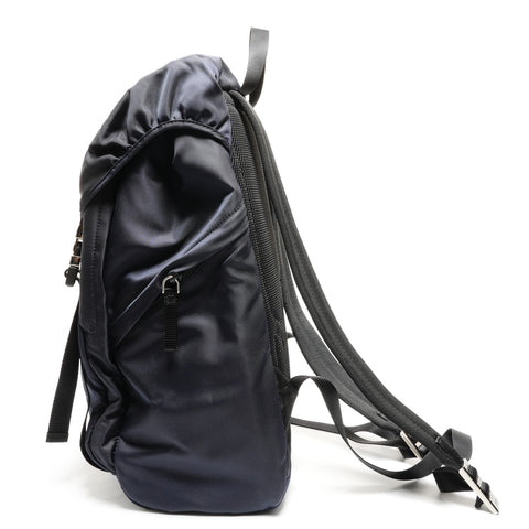 PRADA Nylon triangle logo Backpack  Daypack Navy WS26681