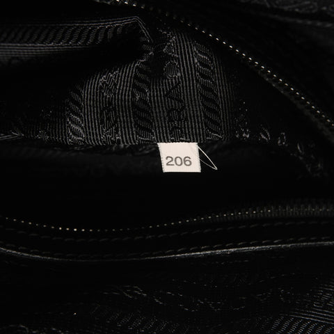 PRADA Nylon Triangle Logo Travel Bag Boston bag black WS26682