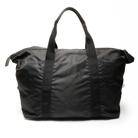 PRADA Nylon Triangle Logo Travel Bag Boston bag black WS26682