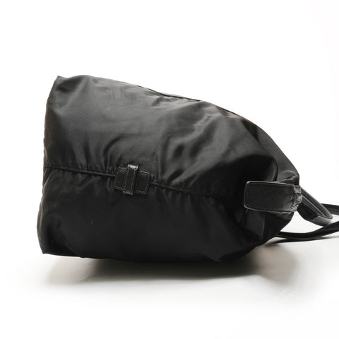 PRADA Nylon Triangle Logo Travel Bag Boston bag black WS26682