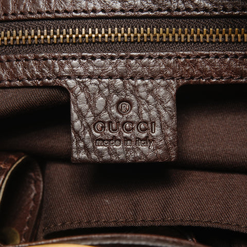 GUCCI GG canvas interlocking G Shoulder Bag Brown WS26683