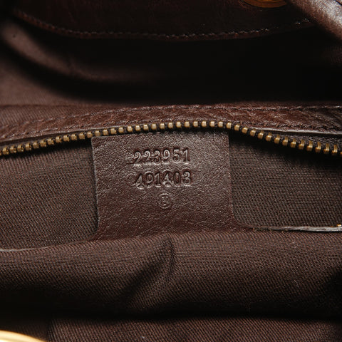 GUCCI GG canvas interlocking G Shoulder Bag Brown WS26683