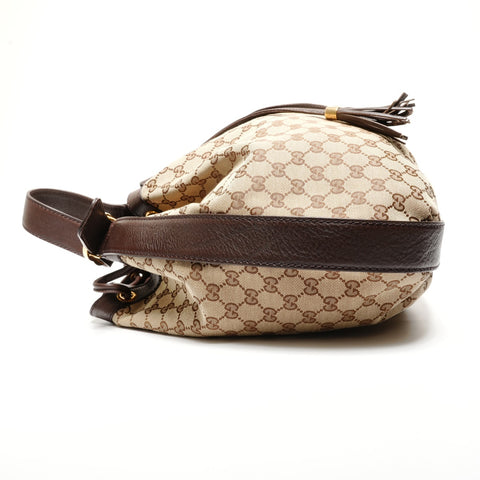 GUCCI GG canvas interlocking G Shoulder Bag Brown WS26683