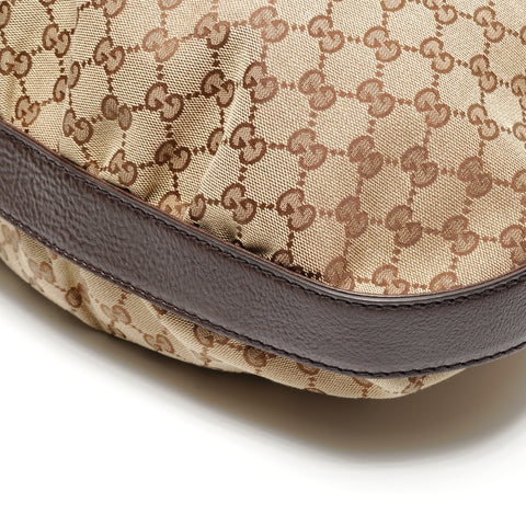 GUCCI GG canvas interlocking G Shoulder Bag Brown WS26683