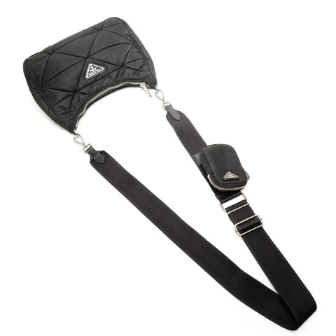 PRADA Padded Re-Nylon Shoulder Bag Shoulder Bag black WS26685