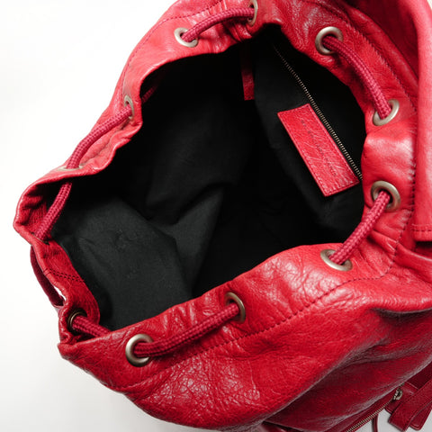BALENCIAGA Classic Traveler Backpack  Daypack Red WS26686
