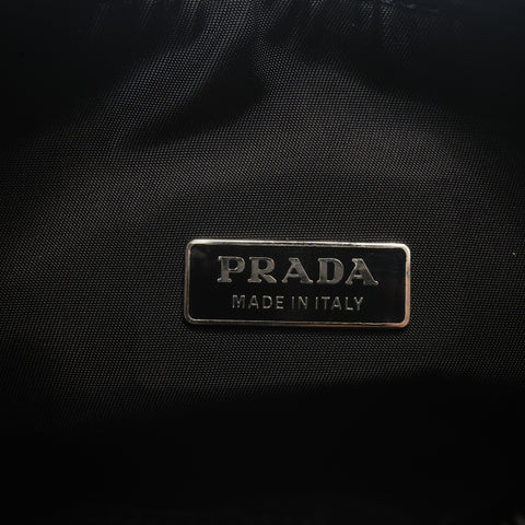 PRADA Nylon Mini Hobo Handbag black WS26690
