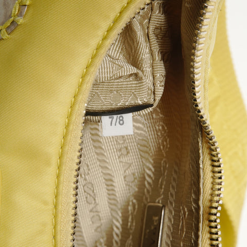 PRADA Nylon Dot Mirror Re-Edition 2005 Shoulder Bag yellow WS26692