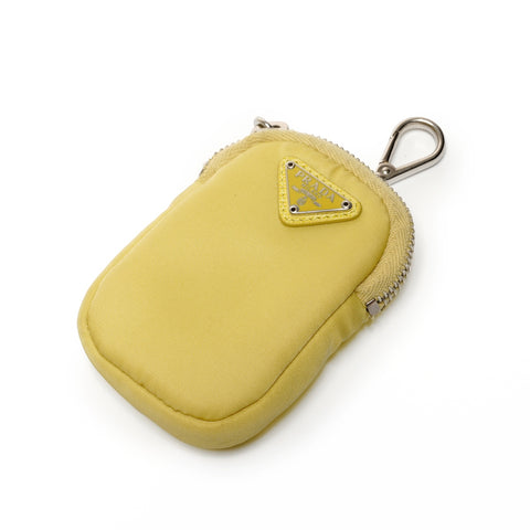 PRADA Nylon Dot Mirror Re-Edition 2005 Shoulder Bag yellow WS26692