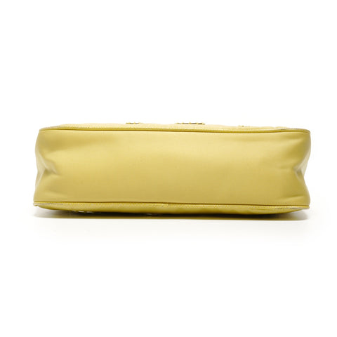 PRADA Nylon Dot Mirror Re-Edition 2005 Shoulder Bag yellow WS26692