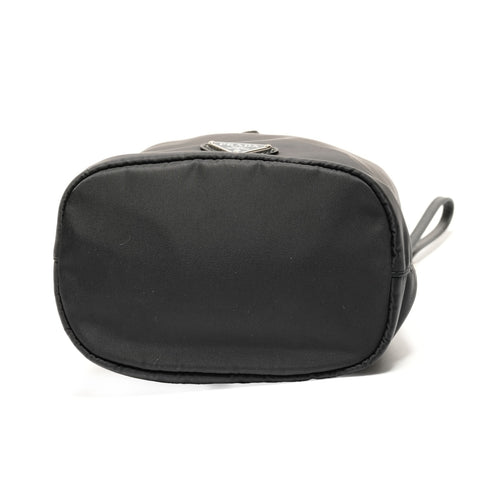 PRADA Nylon Re-Nylon Drawstring Pouch with Triangle Logo 1NS309 Handbag black WS26698