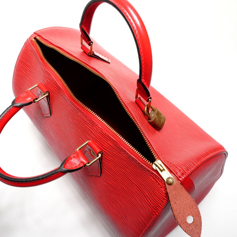 LOUIS VUITTON 1994 Epi Speedy 35 Boston bag Red WS26700