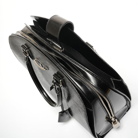 LOUIS VUITTON Patent Leather Epi Electric Pont Neuf Handbag black WS26701