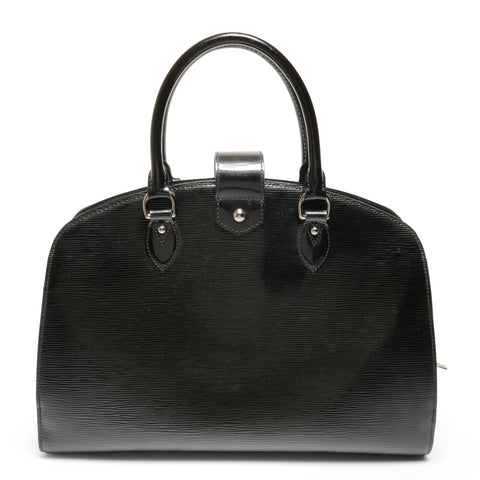 LOUIS VUITTON Patent Leather Epi Electric Pont Neuf Handbag black WS26701