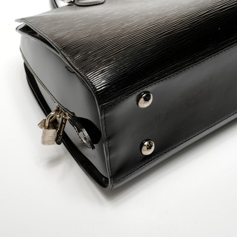 LOUIS VUITTON Patent Leather Epi Electric Pont Neuf Handbag black WS26701