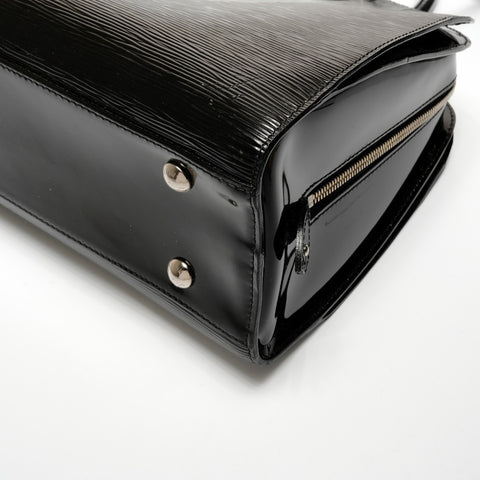LOUIS VUITTON Patent Leather Epi Electric Pont Neuf Handbag black WS26701