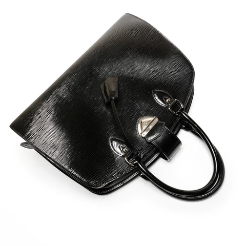 LOUIS VUITTON Patent Leather Epi Electric Pont Neuf Handbag black WS26701