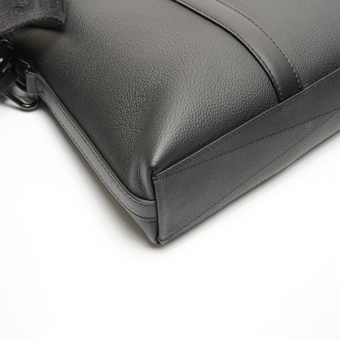 LOUIS VUITTON LV Aerogram Takeoff Leather Briefcase M59159 Business Bag Handbag black WS26703