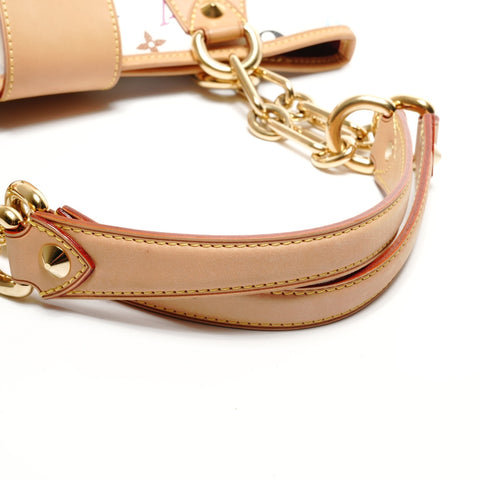 LOUIS VUITTON Monogram Multicolore Annie MM 2011 Shoulder Bag white WS26704