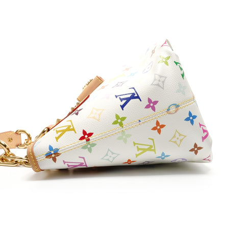 LOUIS VUITTON Monogram Multicolore Annie MM 2011 Shoulder Bag white WS26704