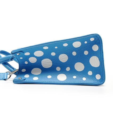 LOUIS VUITTON Yayoi Kusama Infinity Dot On the Go PM Handbag blue WS26705