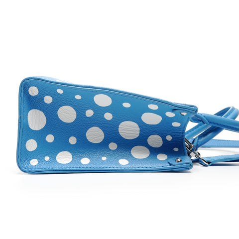 LOUIS VUITTON Yayoi Kusama Infinity Dot On the Go PM Handbag blue WS26705